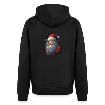 Père Noël - Veste à capuche bio Premium Unisexe - noir - Dos - Nico (187cm)