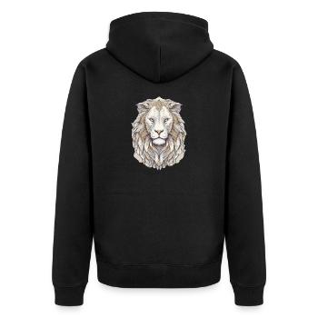 Lion - Veste à capuche bio Premium Unisexe - noir - Dos - Nico (187cm)