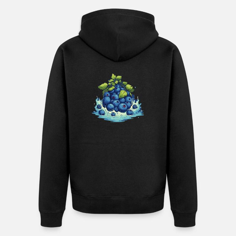 Myrtille - Veste à capuche bio Premium Unisexe - noir