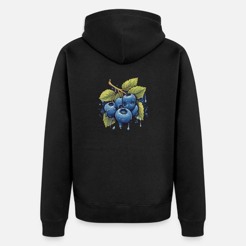 Myrtille - Veste à capuche bio Premium Unisexe - noir