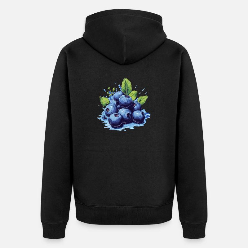 Myrtille - Veste à capuche bio Premium Unisexe - noir