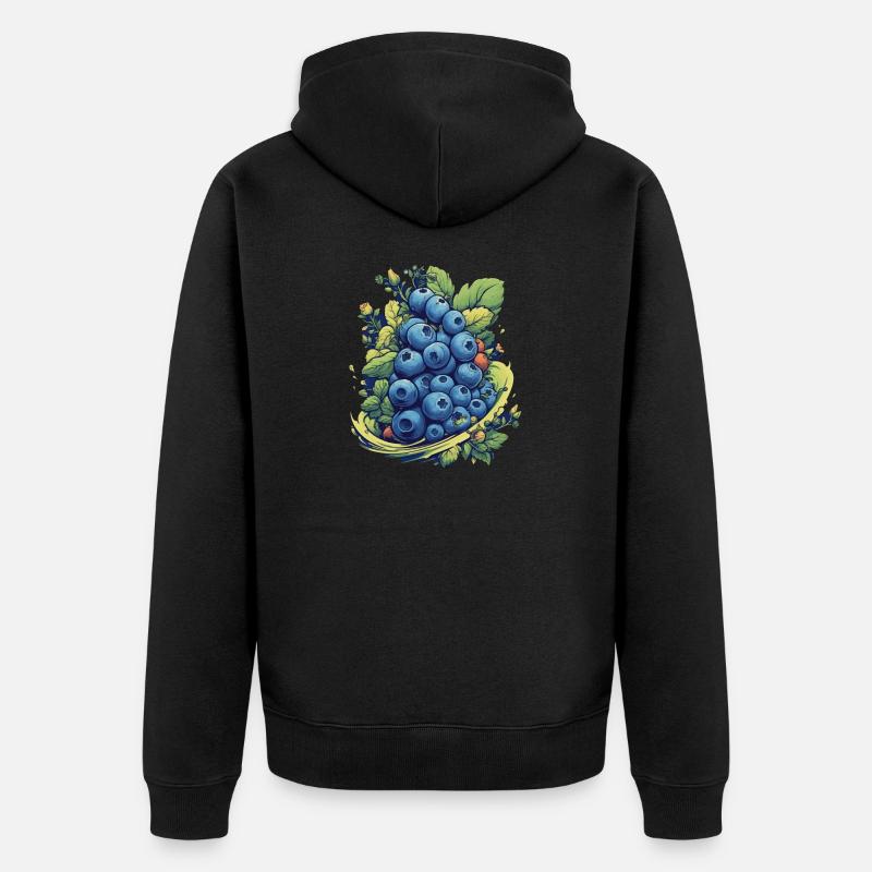 Myrtille - Veste à capuche bio Premium Unisexe - noir