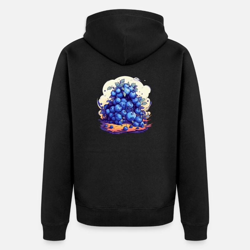 Myrtille - Veste à capuche bio Premium Unisexe - noir