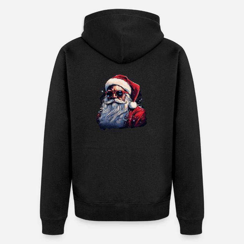 Père Noël - Veste à capuche bio Premium Unisexe - noir