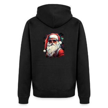 Père Noël - Veste à capuche bio Premium Unisexe - noir - Dos - Nico (187cm)