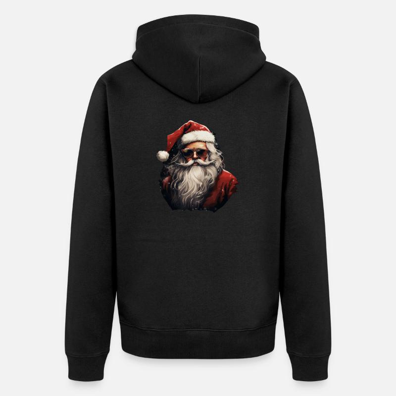 Père Noël - Veste à capuche bio Premium Unisexe - noir