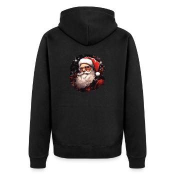 Père Noël - Veste à capuche bio Premium Unisexe - noir - Dos - Nico (187cm)