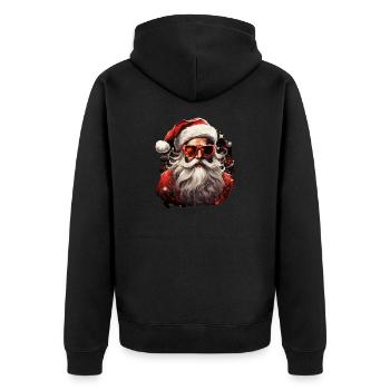 Père Noël - Veste à capuche bio Premium Unisexe - noir - Dos - Nico (187cm)