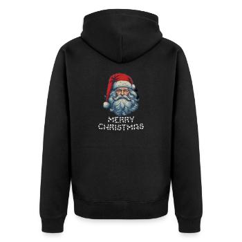 Le Père Noël épouse Noël - Veste à capuche bio Premium Unisexe - noir - Dos - Nico (187cm)