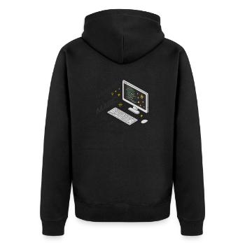 La programmation est comme de la magie, mais réelle. - Veste à capuche bio Premium Unisexe - noir - Dos - Nico (187cm)