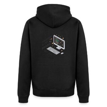 La programmation est comme de la magie, mais réelle. - Veste à capuche bio Premium Unisexe - noir - Dos - Nico (187cm)