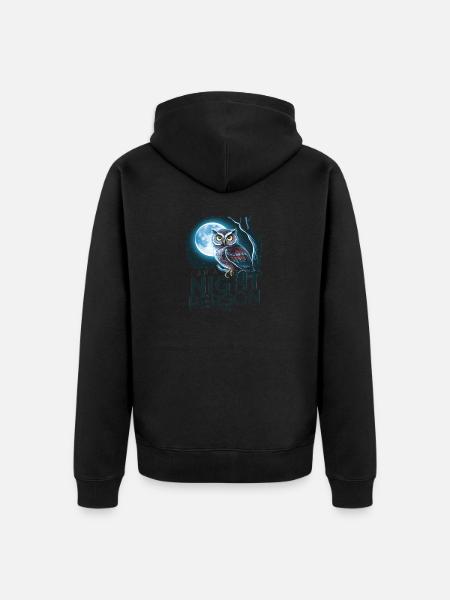 I'm a night person. - Unisex Premium Organic Zip Hoodie - black