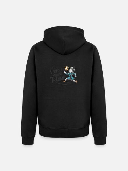 Pursue your dreams - Unisex Premium Organic Zip Hoodie - black