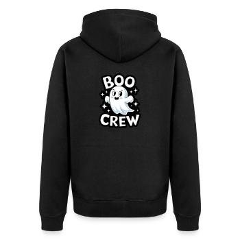 Doux fantôme – Boo Crew - Veste à capuche bio Premium Unisexe - noir - Dos - Nico (187cm)