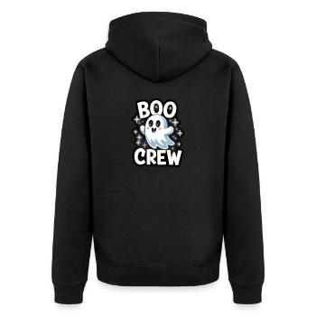 Doux fantôme – Boo Crew - Veste à capuche bio Premium Unisexe - noir - Dos - Nico (187cm)