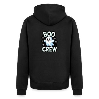 Doux fantôme – Boo Crew - Veste à capuche bio Premium Unisexe - noir - Dos - Nico (187cm)