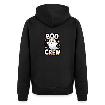 Doux fantôme – Boo Crew - Veste à capuche bio Premium Unisexe - noir - Dos - Nico (187cm)
