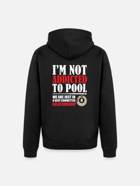 Billiard Addicted - Unisex Premium Organic Zip Hoodie - black