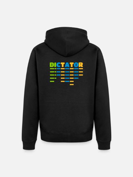 dictator - Unisex Premium Bio Zip Hoodie - Schwarz