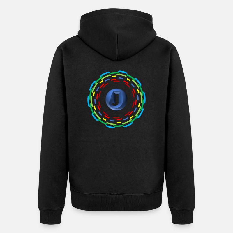Cercles J - Veste à capuche bio Premium Unisexe - noir