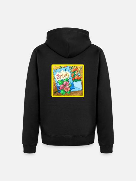 Spring - Unisex Premium Bio Zip Hoodie - Schwarz