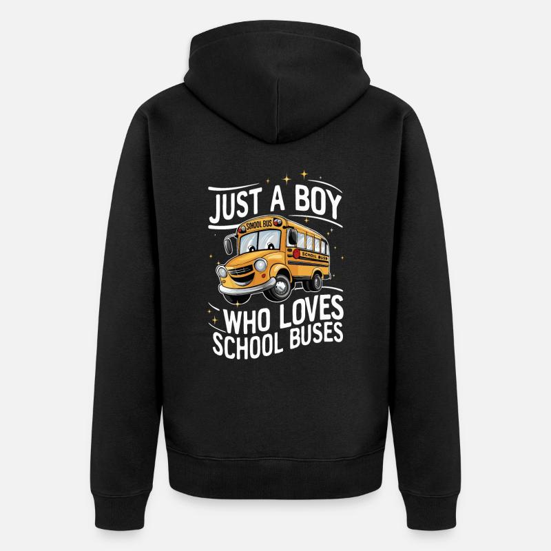 Bus Chauffeur d’autobus Autobus scolaire - Veste à capuche bio Premium Unisexe - noir
