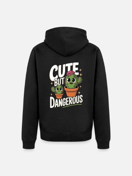 Cactus Cacti Desert Plant - Unisex Premium Organic Zip Hoodie - black