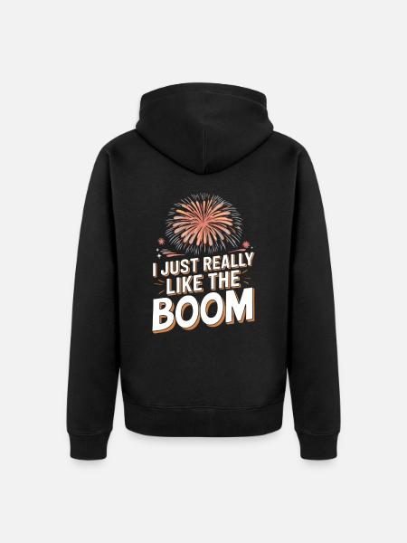Pyrotechnics Fireworks Pyrotechnics - Unisex Premium Organic Zip Hoodie - black