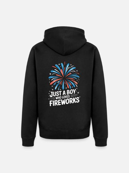 Pyrotechnics Fireworks Pyrotechnics - Unisex Premium Organic Zip Hoodie - black