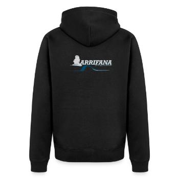 ARRIFANA portugal sudoeste - Veste à capuche bio Premium Unisexe - noir - Dos - Nico (187cm)