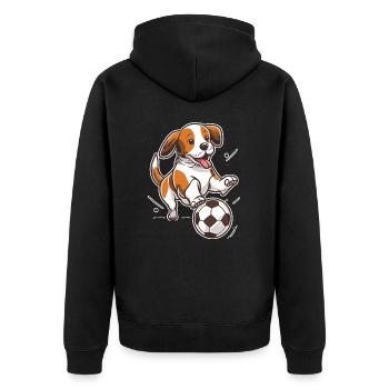 Soccer Pup - Veste à capuche bio Premium Unisexe - noir - Dos - Nico (187cm)