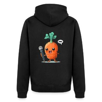 Frais et juteux - Veste à capuche bio Premium Unisexe - noir - Dos - Nico (187cm)