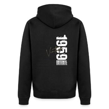 66th Birthday Original Vintage 1959 - Unisex Premium Organic Zip Hoodie - black - Back - Nico (187cm)
