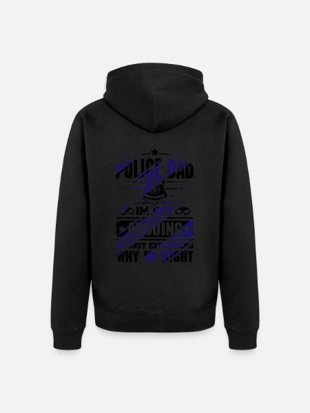 Polizei Polizist Polizeibeamte - Unisex Premium Bio Zip Hoodie -