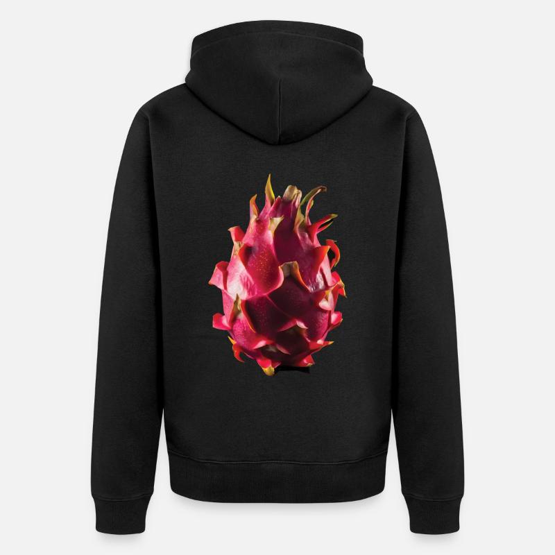 Drachenfrucht Geschenk - Unisex Premium Bio Zip Hoodie - Schwarz