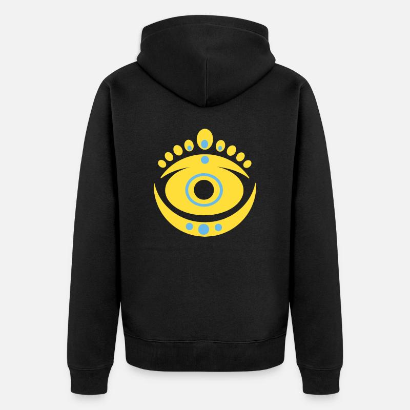 Motif N°9 - Veste à capuche bio Premium Unisexe - noir