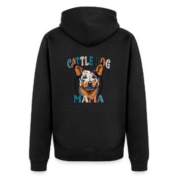 Bouvier Chien Maman Chiens Chien Fête des Mères Wilsigns - Veste à capuche bio Premium Unisexe - noir - Dos - Nico (187cm)