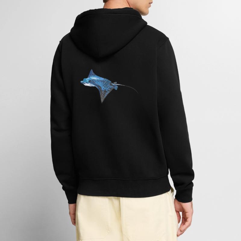 Rays, eagle rays, fish, sea creatures Unisex Premium Organic Zip Hoodie