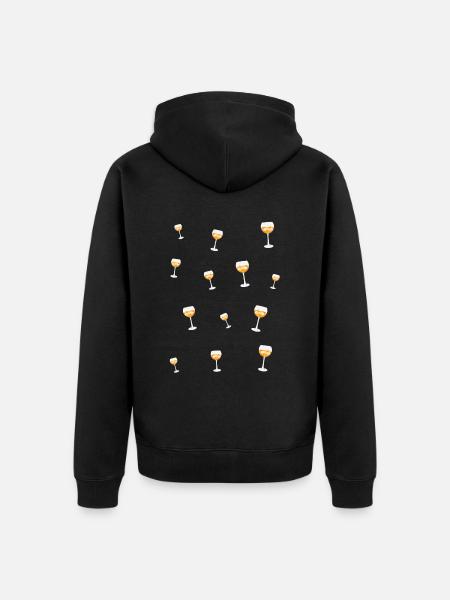 Halloechen Aperoelchen - Unisex Premium Bio Zip Hoodie - Schwarz