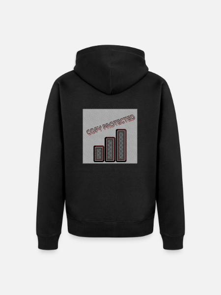 Copy protected - Image - 2023 - Unisex Premium Organic Zip Hoodie - black