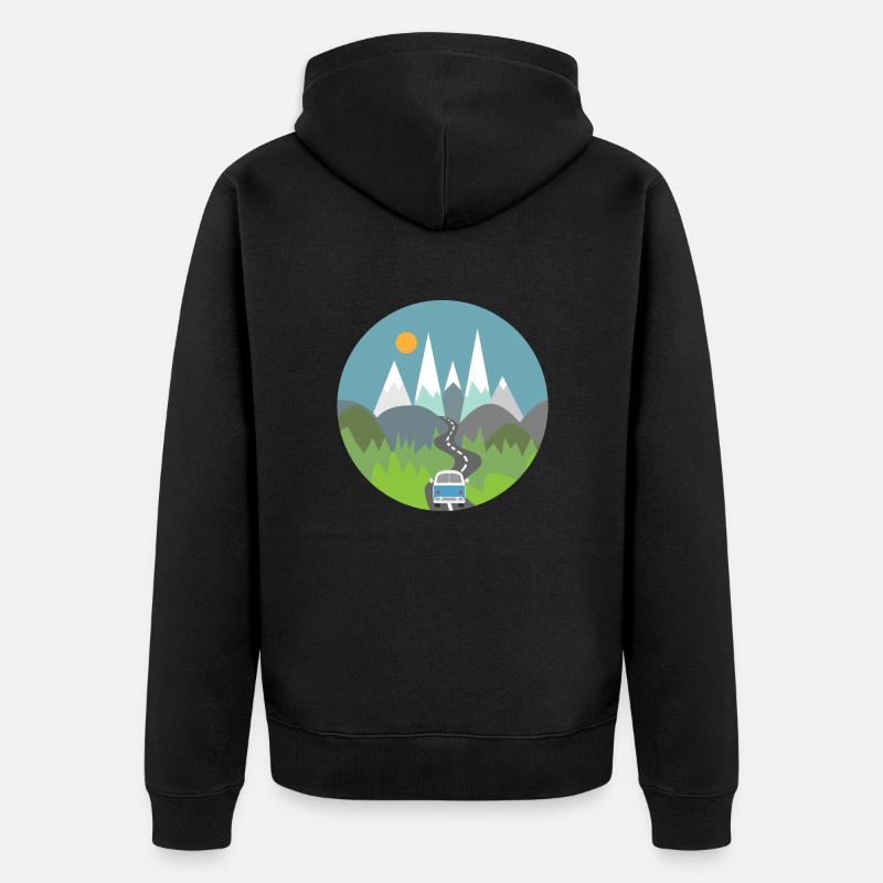 Camping - Veste à capuche bio Premium Unisexe - noir