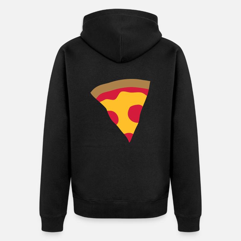 Pizza de restauration rapide - Veste à capuche bio Premium Unisexe - noir