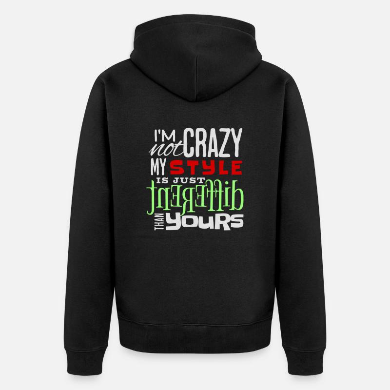 Different - Veste à capuche bio Premium Unisexe - noir