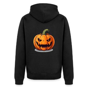 Tête d’Halloween - Veste à capuche bio Premium Unisexe - noir - Dos - Nico (187cm)