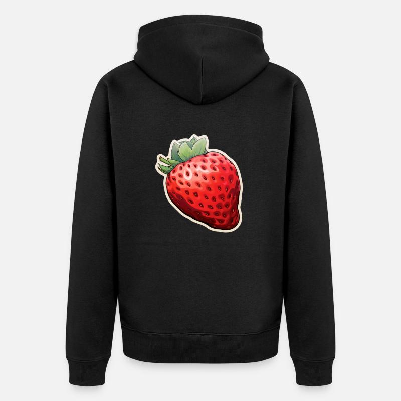 Fraise - Veste à capuche bio Premium Unisexe - noir