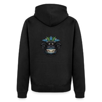Tiki Chimpanzé - Veste à capuche bio Premium Unisexe - noir - Dos - Nico (187cm)