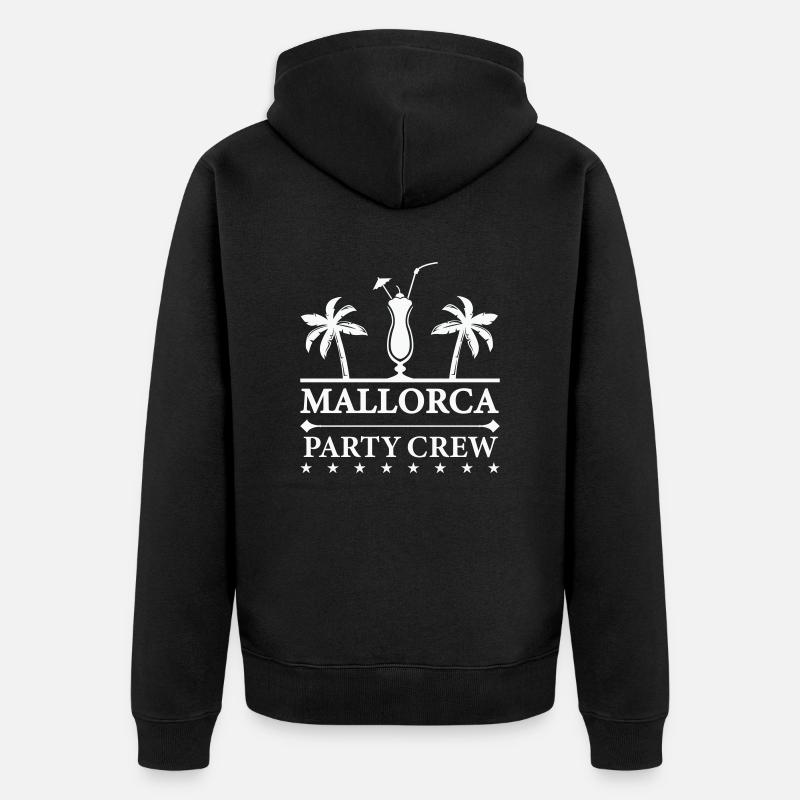 Mallorca Party Crew - Veste à capuche bio Premium Unisexe - noir