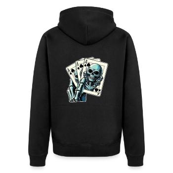 Jeu de cartes Alien - Veste à capuche bio Premium Unisexe - noir - Dos - Nico (187cm)