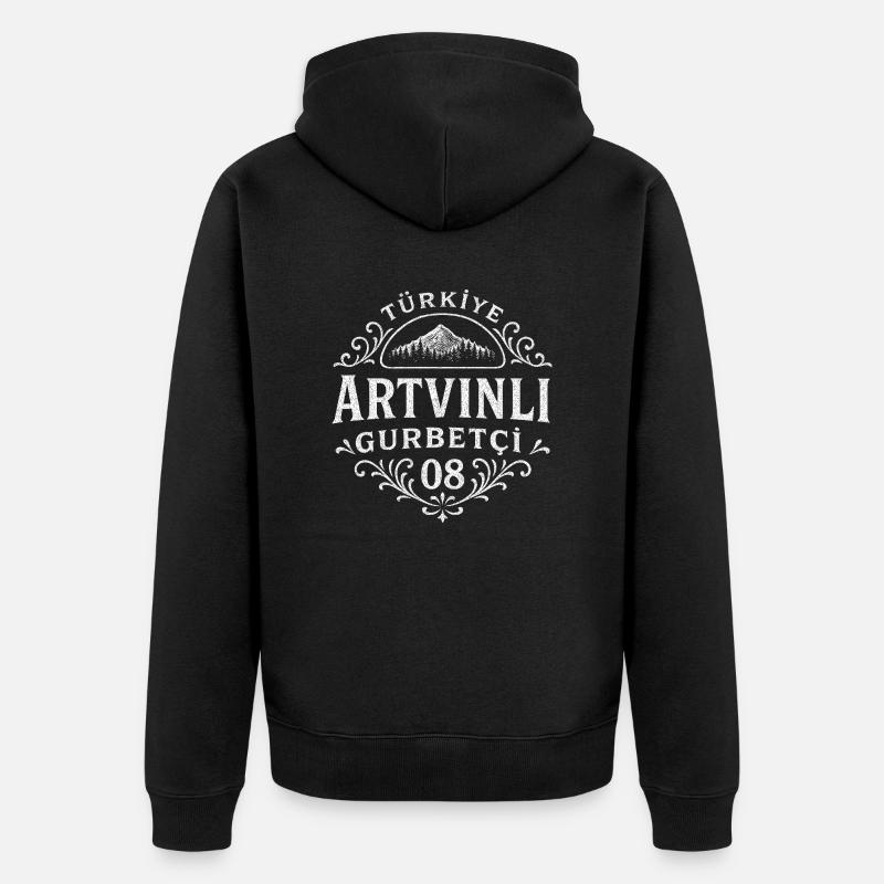 Artvin - Veste à capuche bio Premium Unisexe - noir