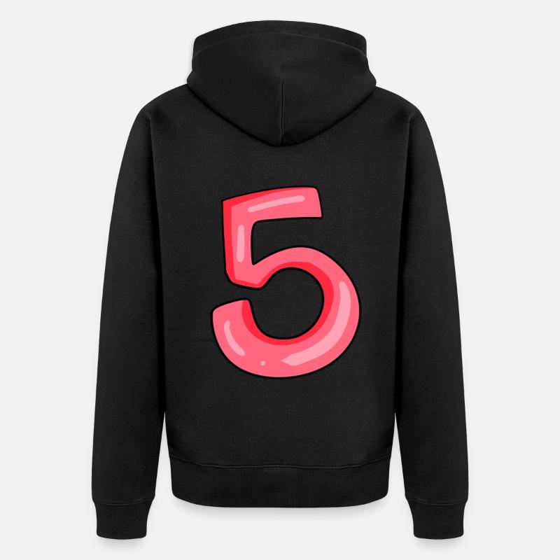 Numéro 5 Numéro - Veste à capuche bio Premium Unisexe - noir